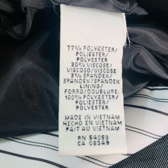 Suit Studio Size 14 Women's One Button Blazer Jacket Gray Career Classic - Picture 11 of 11